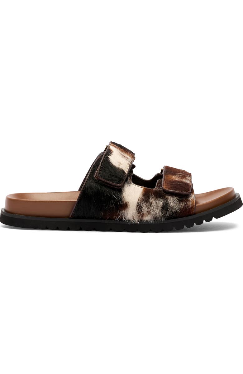 MARC NOLAN <p>Monaco Calf Hair Slide Sandal (Women)</p>, Alternate, color, Dark Horse