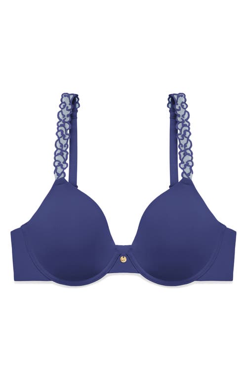 Natori Pure Luxe Underwire T-shirt Bra In Blue