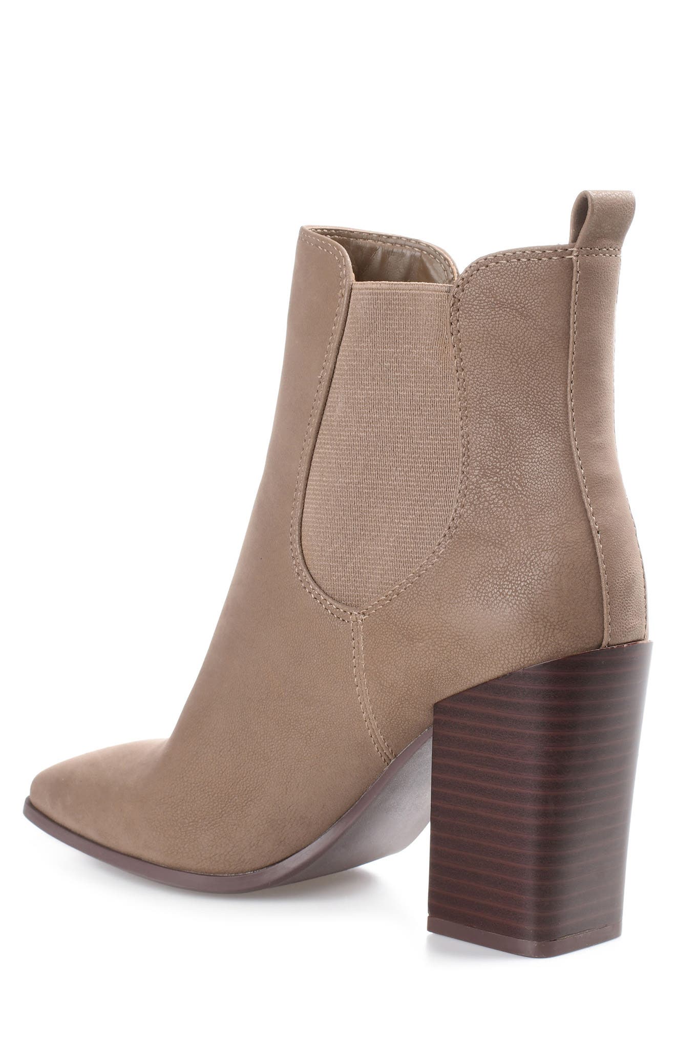 Journee Collection Maxxie Vegan Leather Chelsea Bootie, Alternate, color, Taupe