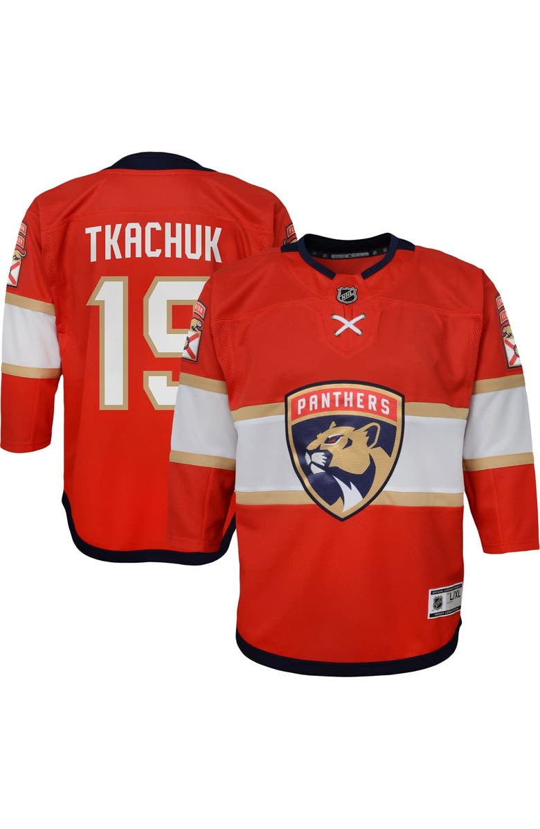 Outerstuff Preschool Matthew Tkachuk Red Florida Panthers Replica Player Jersey, Main, color, 