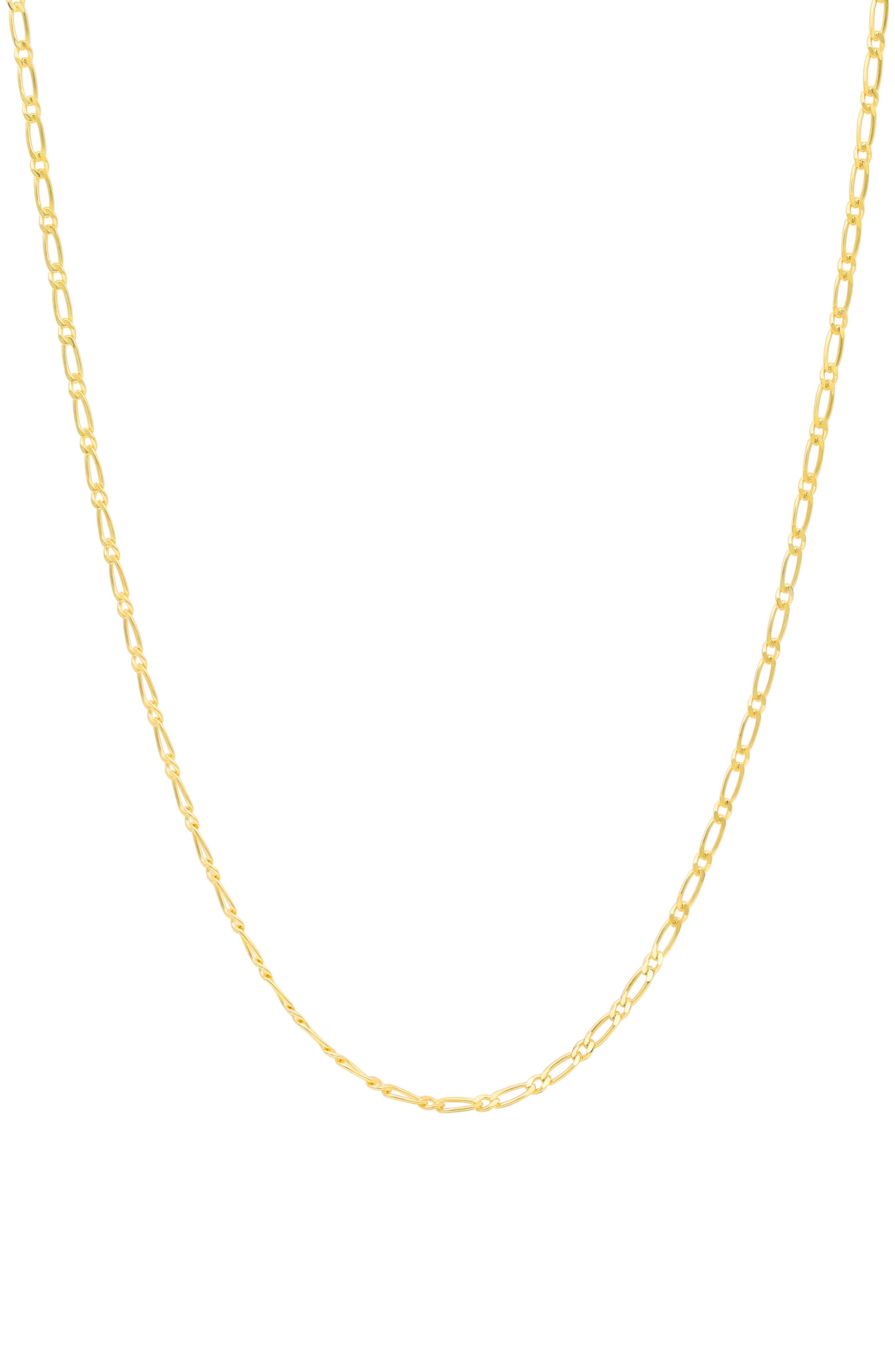 10k Gold Figaro Chain Necklace