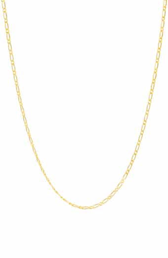 10k Gold Figaro Chain Necklace