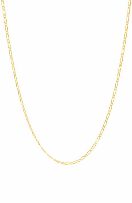 10k Gold Figaro Chain Necklace