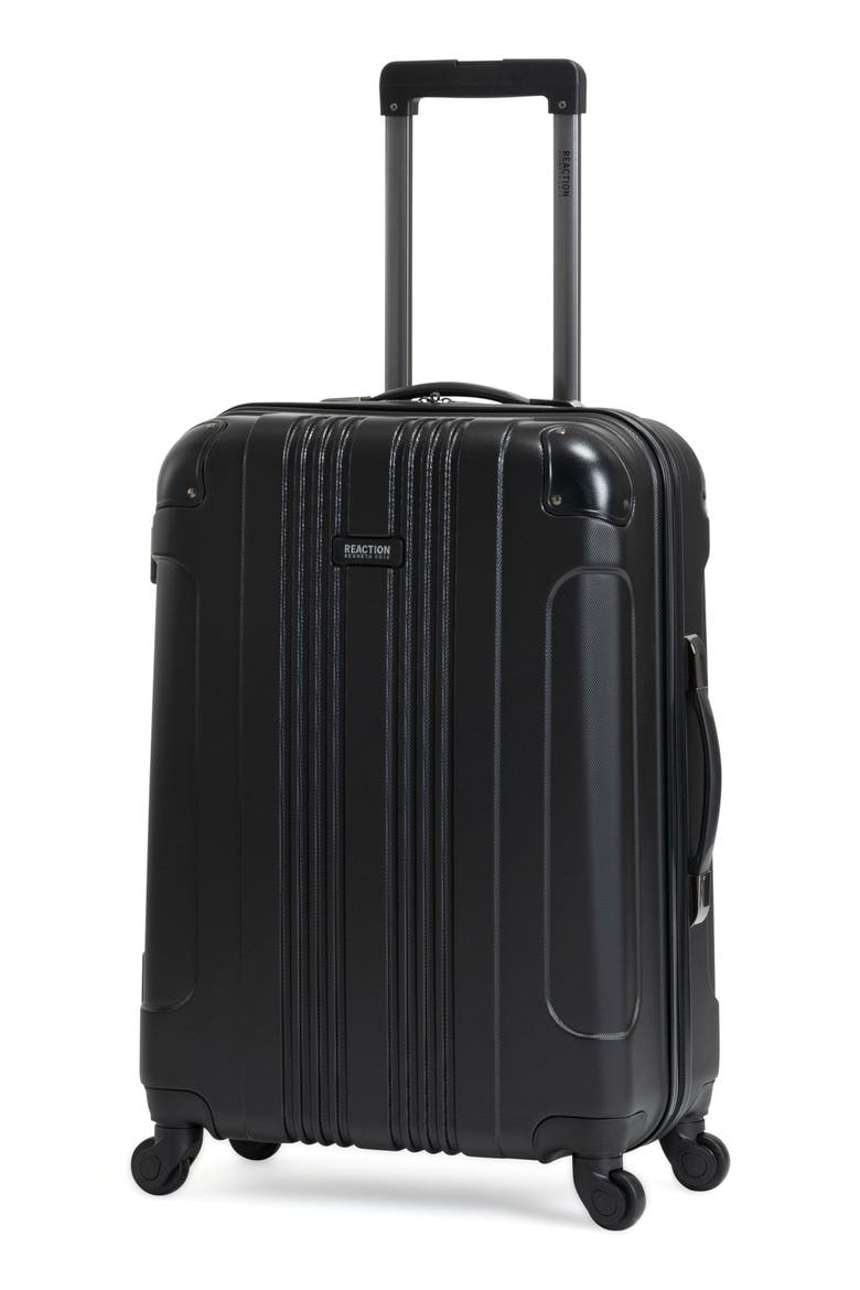 Out of Bounds Lightweight Hardside 4-Wheel Spinner Luggage, Main, color, BLACK