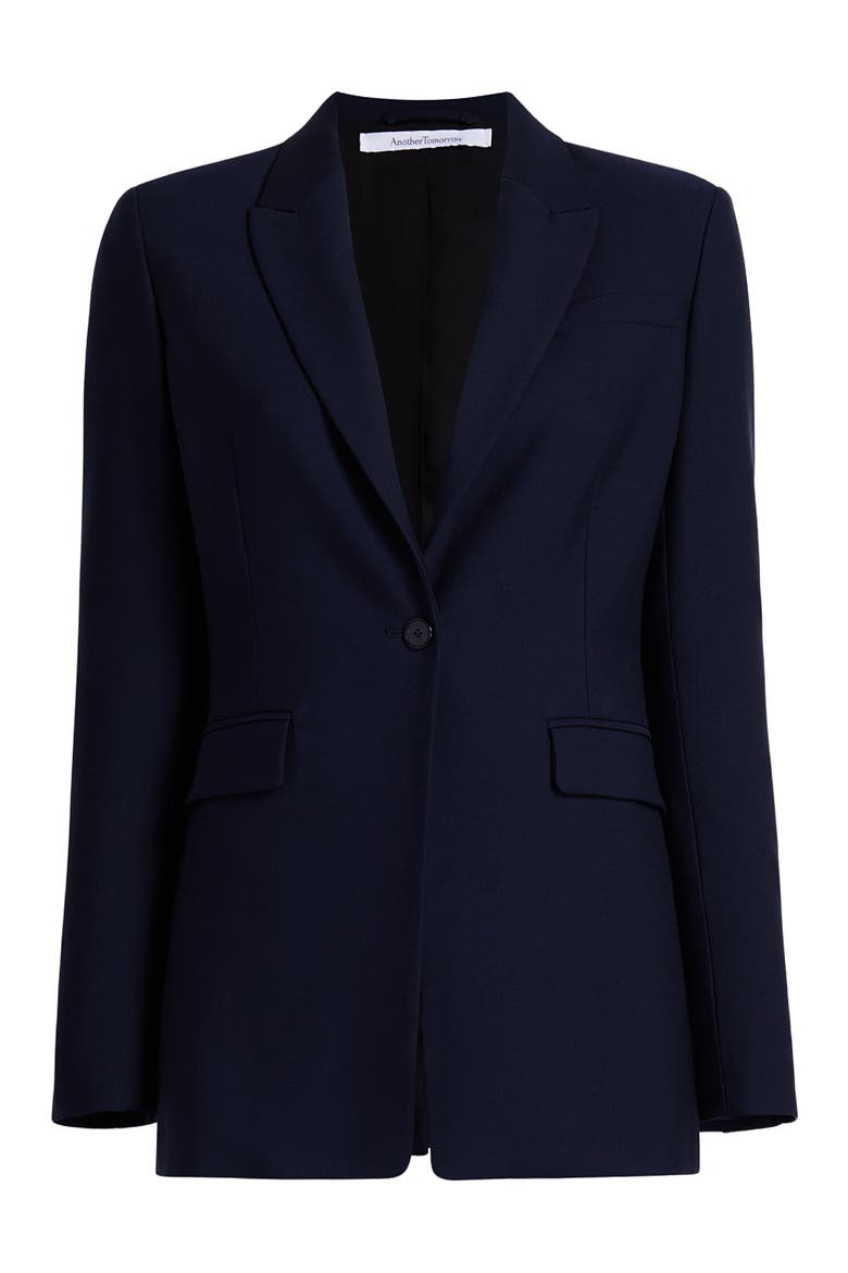 Single Button Jacket, Alternate, color, NAVY