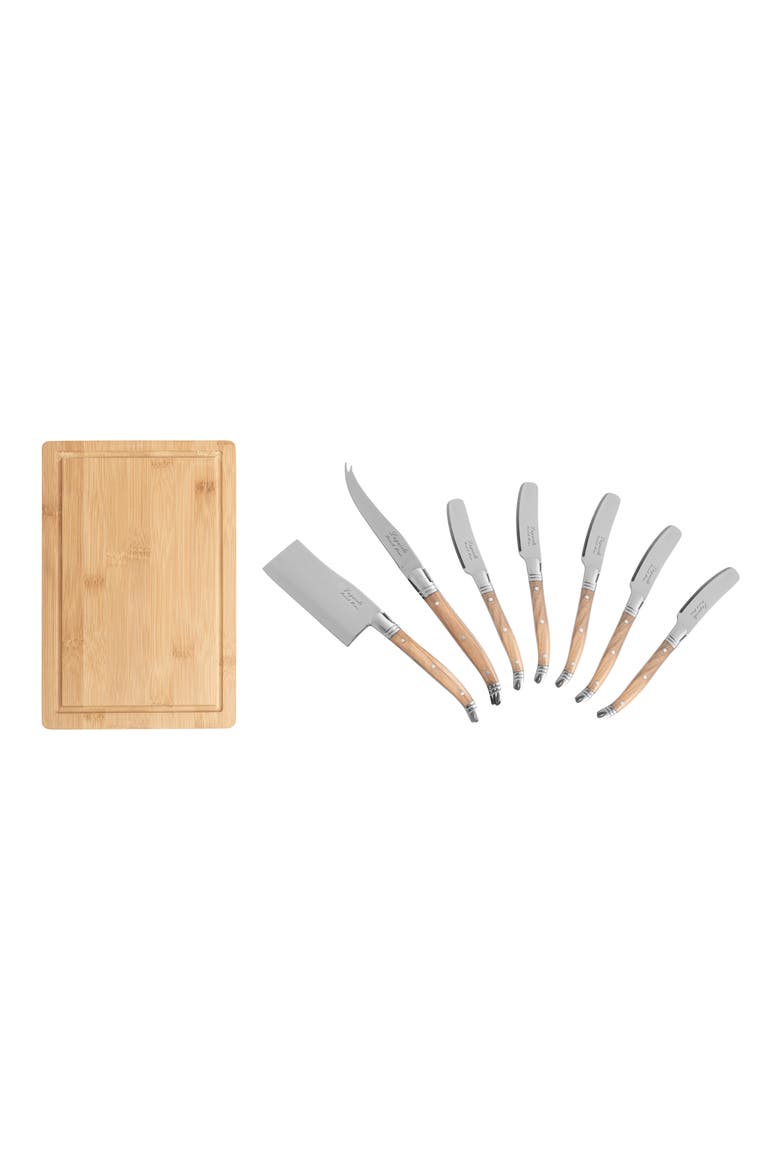 Laguiole Cheese Board & Tools Set, Alternate, color, WOOD/ BROWN