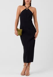 RACHEL Rachel Roy Avalon Halter Neck Midi Dress