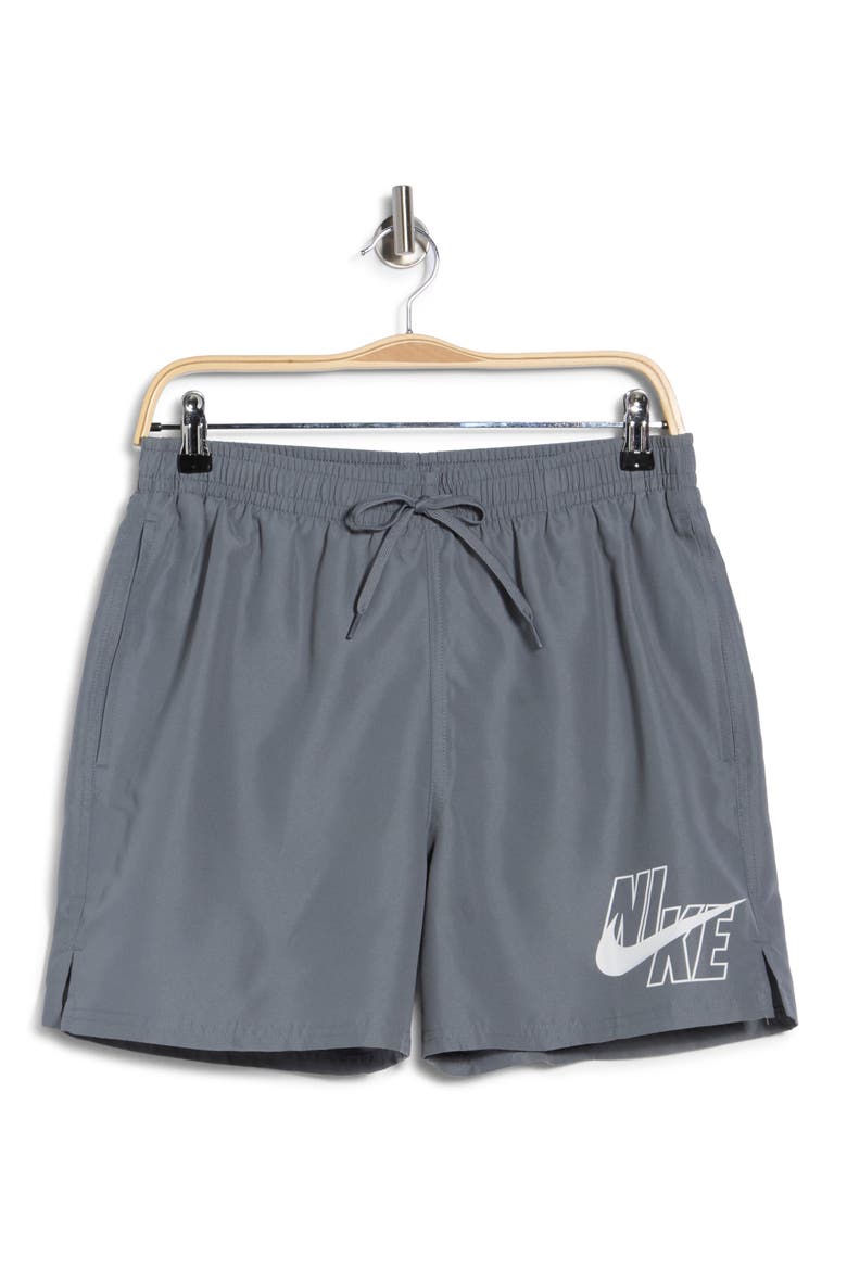 5-Inch Volley Swim Shorts, Alternate, color, COOL GREY