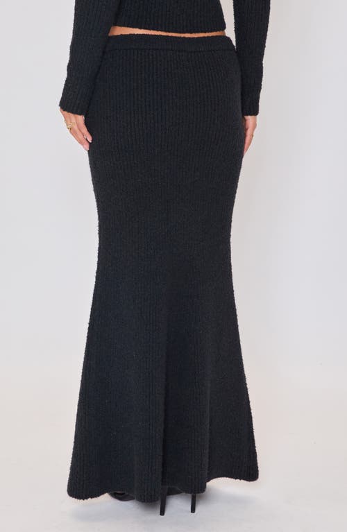 Vici Collection Ruby Flute Rib Maxi Skirt In Black