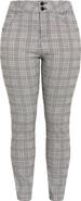 City Chic Bengaline Check Skinny Leg Pants