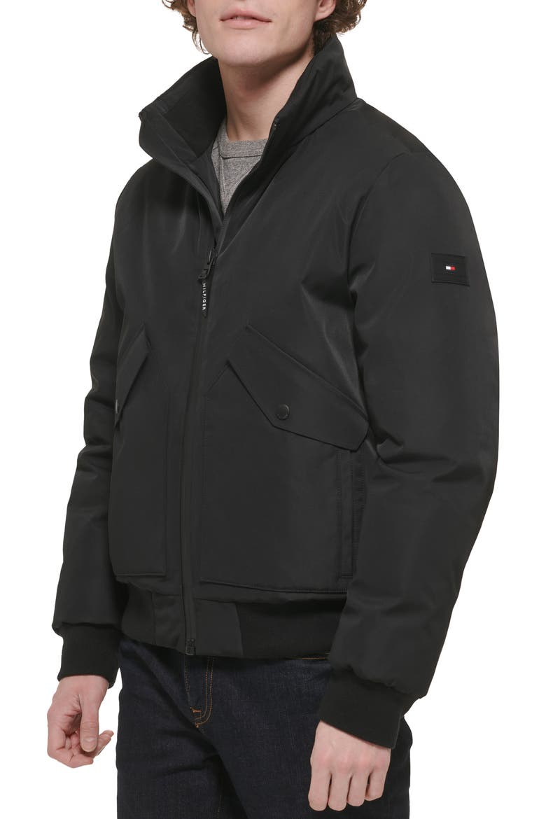 Arctic Bomber Jacket, Alternate, color, BLACK