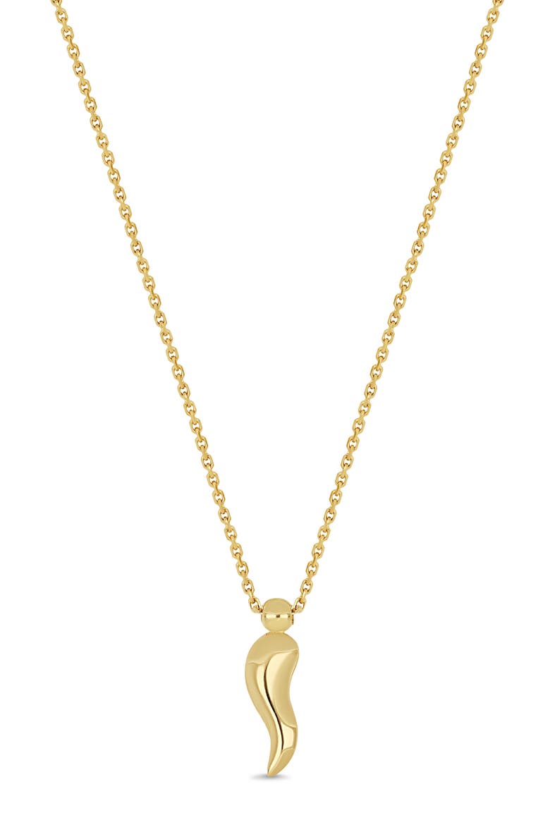 14K Gold Pendant Necklace, Main, color, 14KY