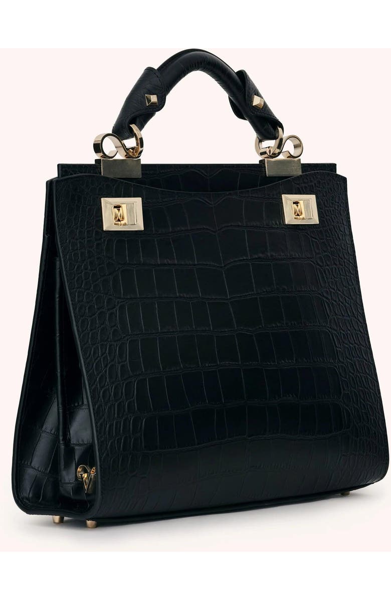 VIE LORIE Veronika Top Handle Bag, Main, color, Onyx