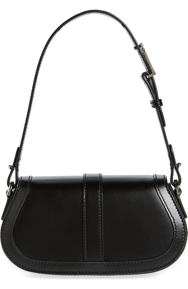Versace Mini Greca Goddess Leather Shoulder Bag, Alternate, color,