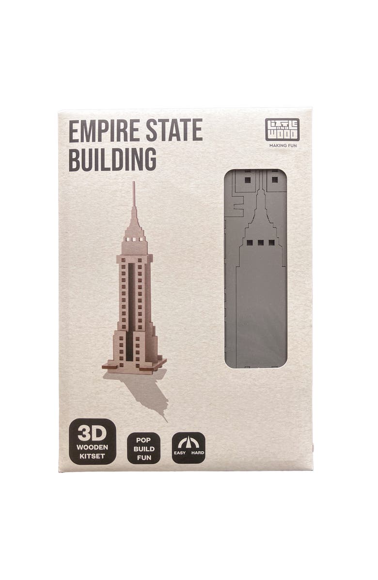 Little & Wood Woodlet Empire State Building 3D Wooden Kit, Alternate, color, Multicolored