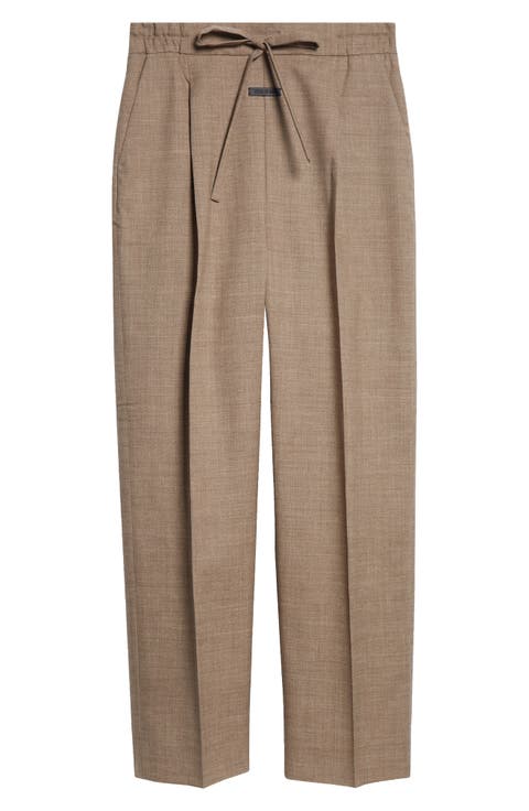 Classic Pleated Virgin Wool Pants