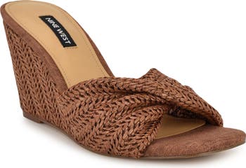 大人気★【NINE WEST】Nikhil 花柄 ツイスト ウェッジ サンダル Nikhil Twist Wedge Sandals – Nine West