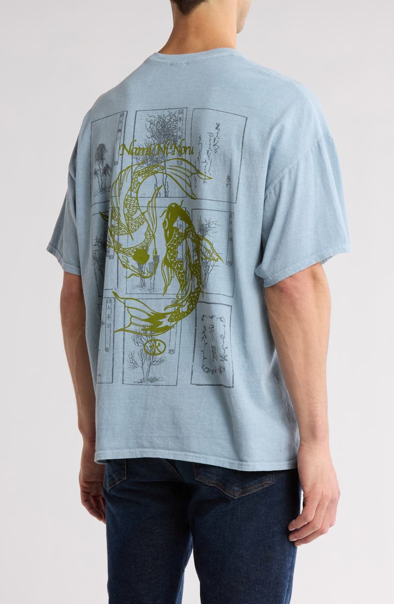 BDG Urban Outfitters Koi Sketch Cotton Graphic T-Shirt, Alternate, color,