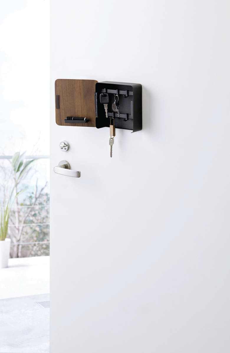 Yamazaki Magnetic Key Cabinet, Alternate, color, Walnut