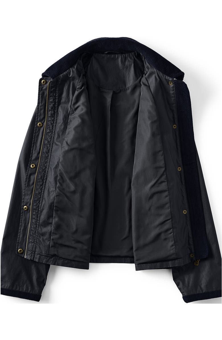 Lands' End Waxed Cotton Barn Jacket, Alternate, color, Dark Navy