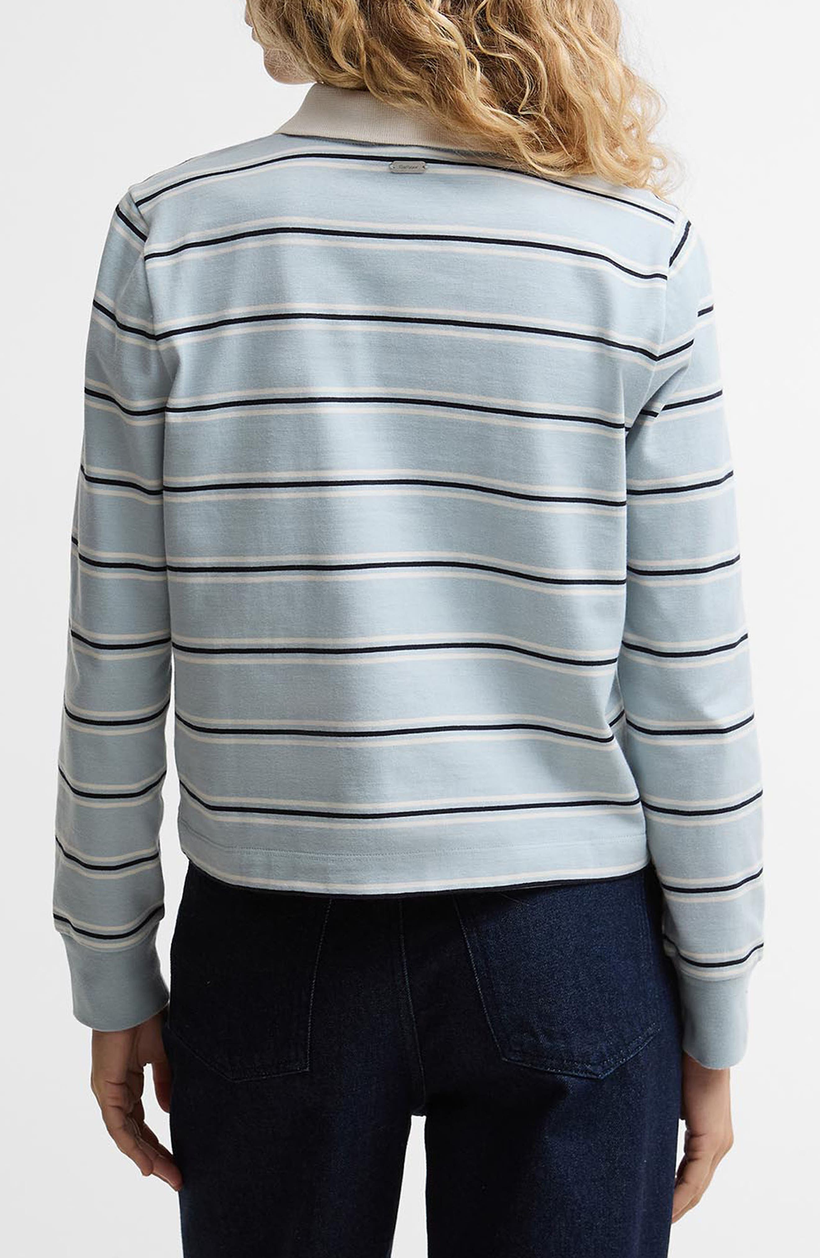 Ashwell Stripe Cotton Jersey Polo - image 2