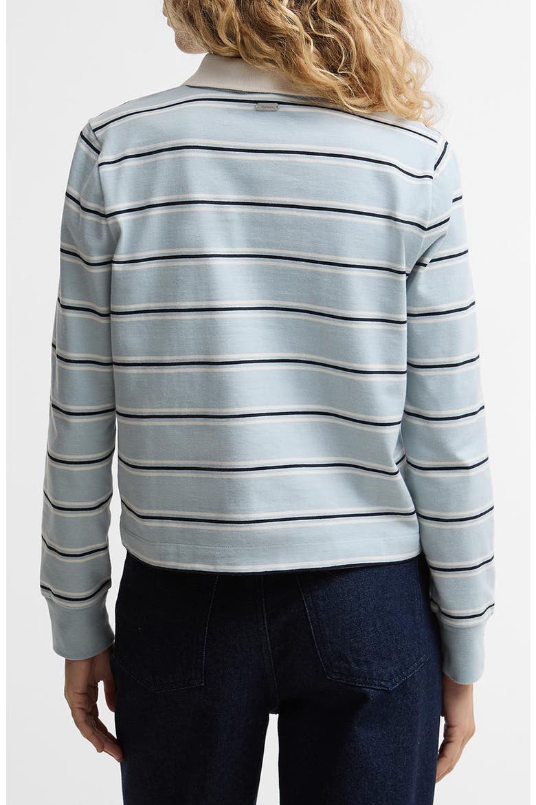 Ashwell Stripe Cotton Jersey Polo, Alternate, color, CELESTIAL BLUE STRIPE