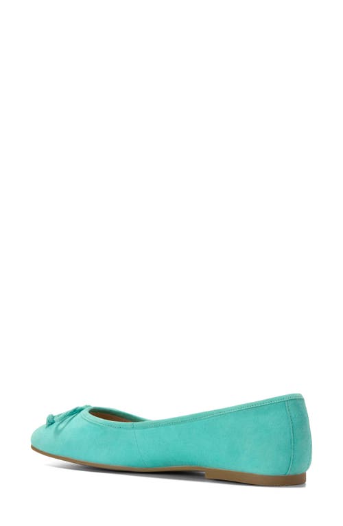 Cole Haan Yara Ballet Flat In Pool Blue Suede