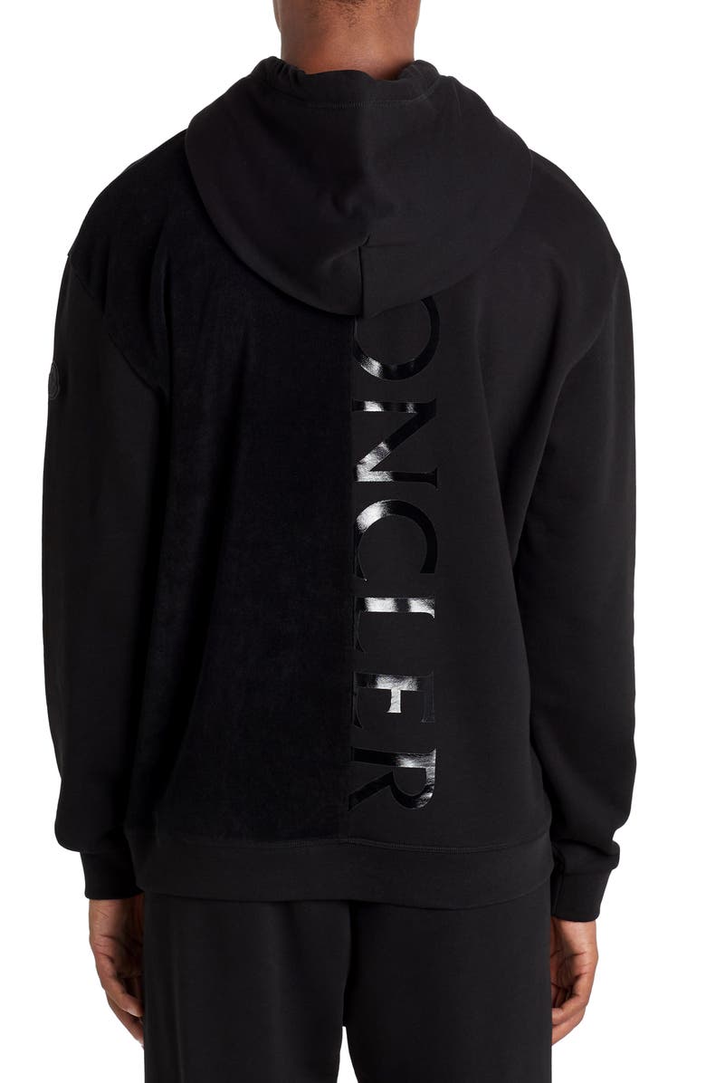 Moncler Maglia Con Cappuccio Logo Hooded Sweatshirt, Alternate, color, 