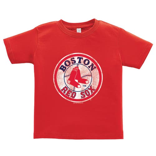 Soft As A Grape Toddler  Red/gray Boston Red Sox Cooperstown Collection Two-pack T-shirt Set In Red