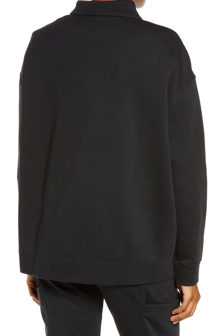 Sportswear Quarter Zip Pullover, Alternate, color, BLACK/ WHITE