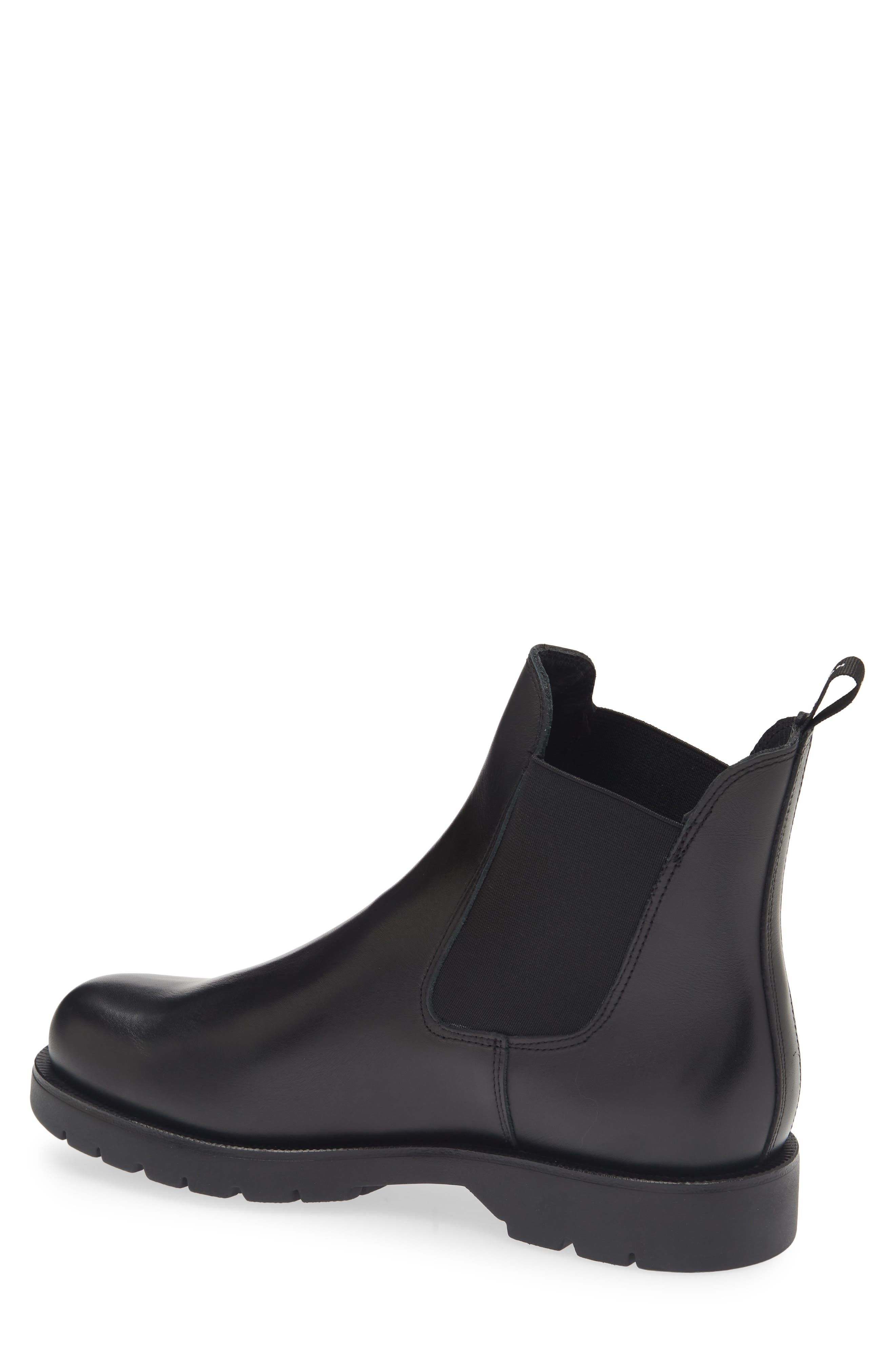 KLEMAN Tonnant Lugged Plain Toe Chelsea Boot, Alternate, color, Noir