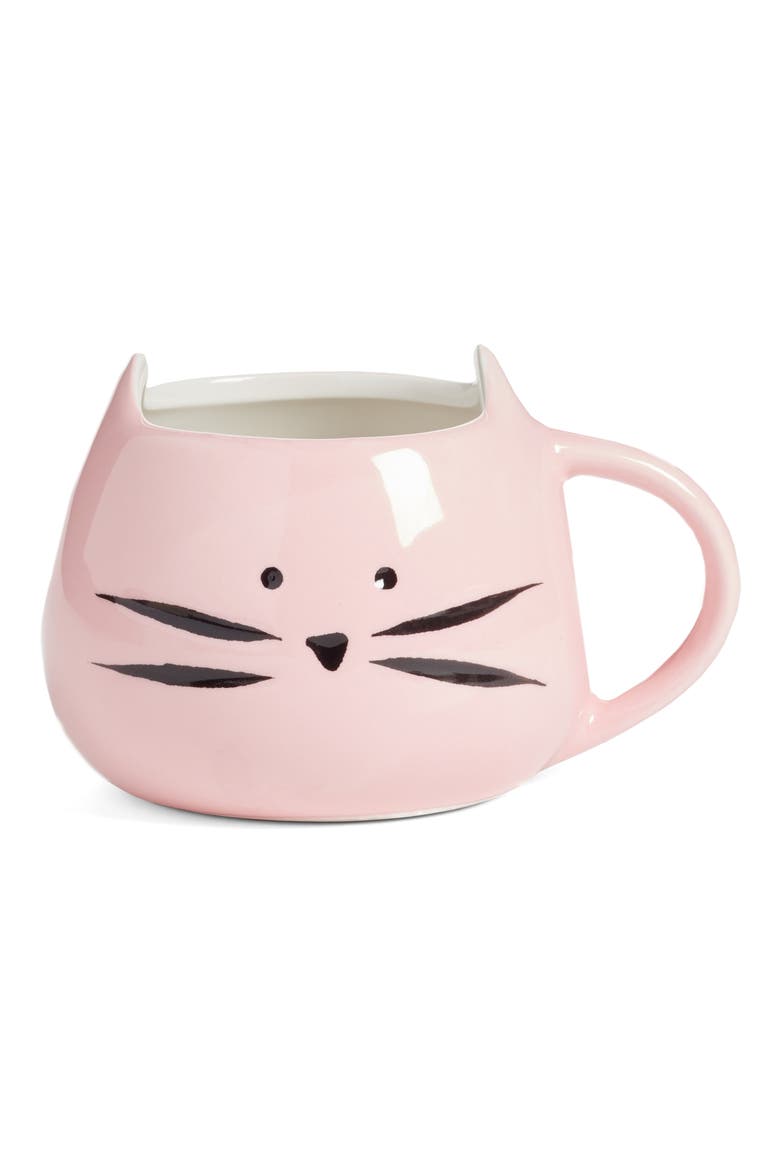 Pink Kitty Mug, Main, color, PINK