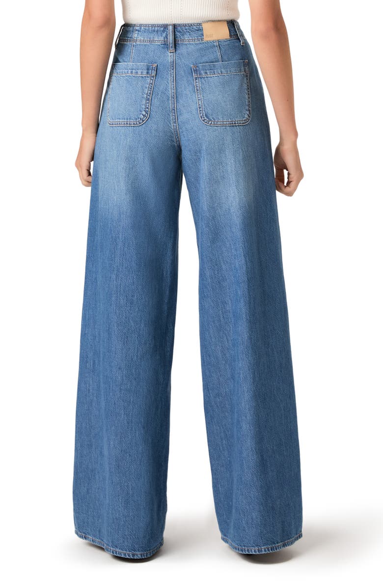 PAIGE Cameron Seamed High Waist Super Wide Leg Jeans, Alternate, color, La Verne