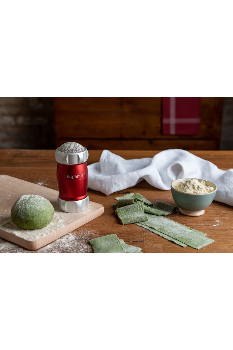 Design Line Dispenser Shaker for Flour, Powdered Sugar, and More, Alternate, color, Red