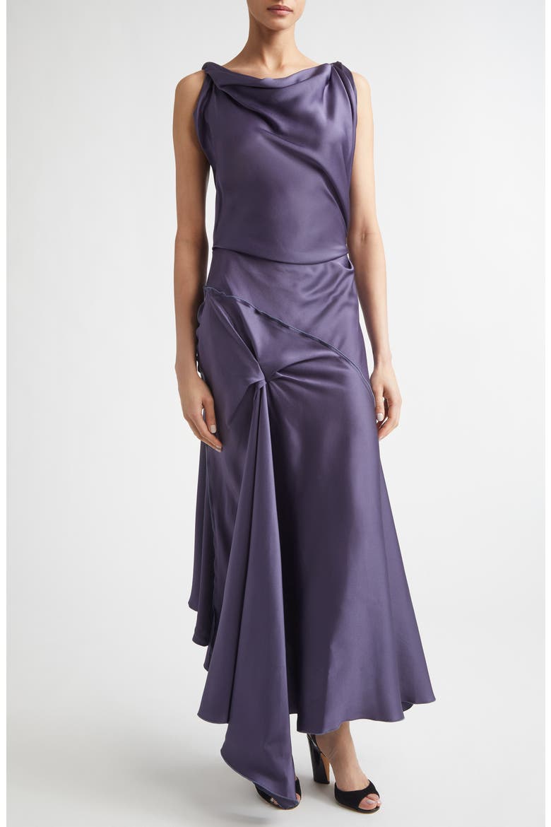Posy Midi Dress, Alternate, color, ECLIPSE