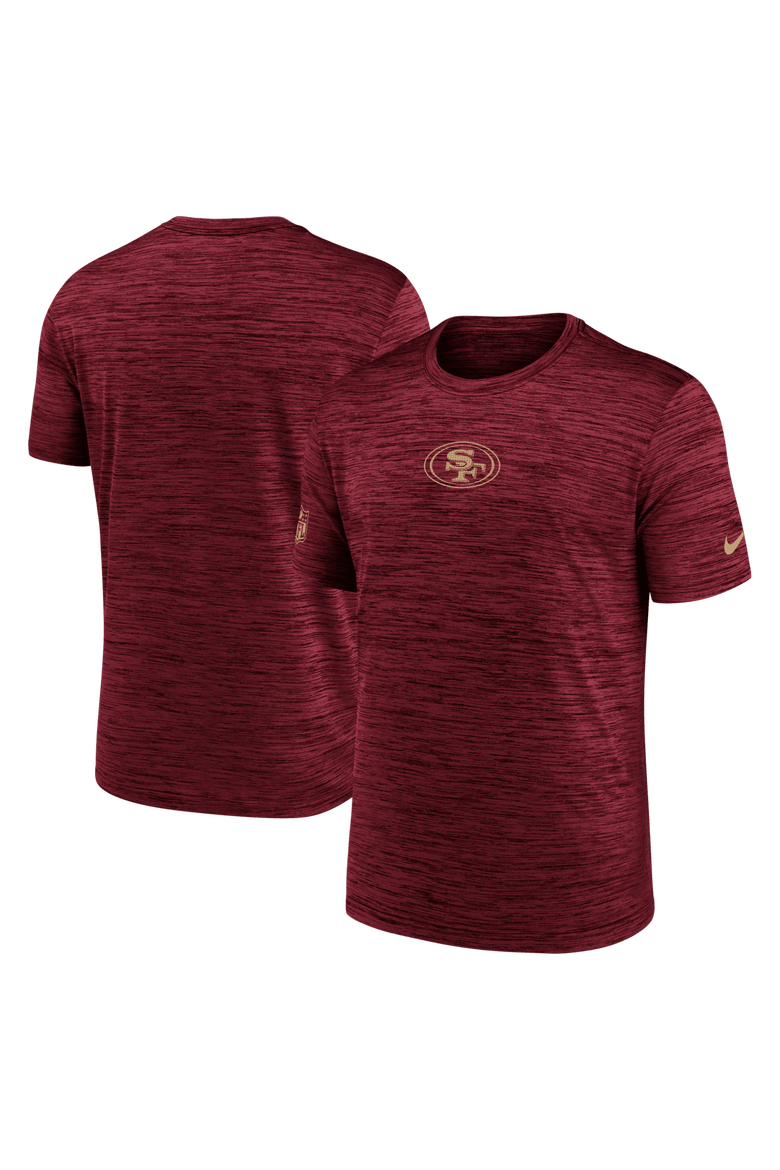 Men's Nike Scarlet San Francisco 49ers Big & Tall Sideline Velocity Performance T-Shirt, Alternate, color, Scarlet