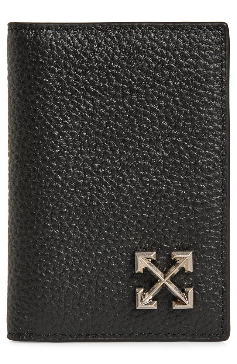 Off-White North/South Bifold Wallet, Main, color, Black