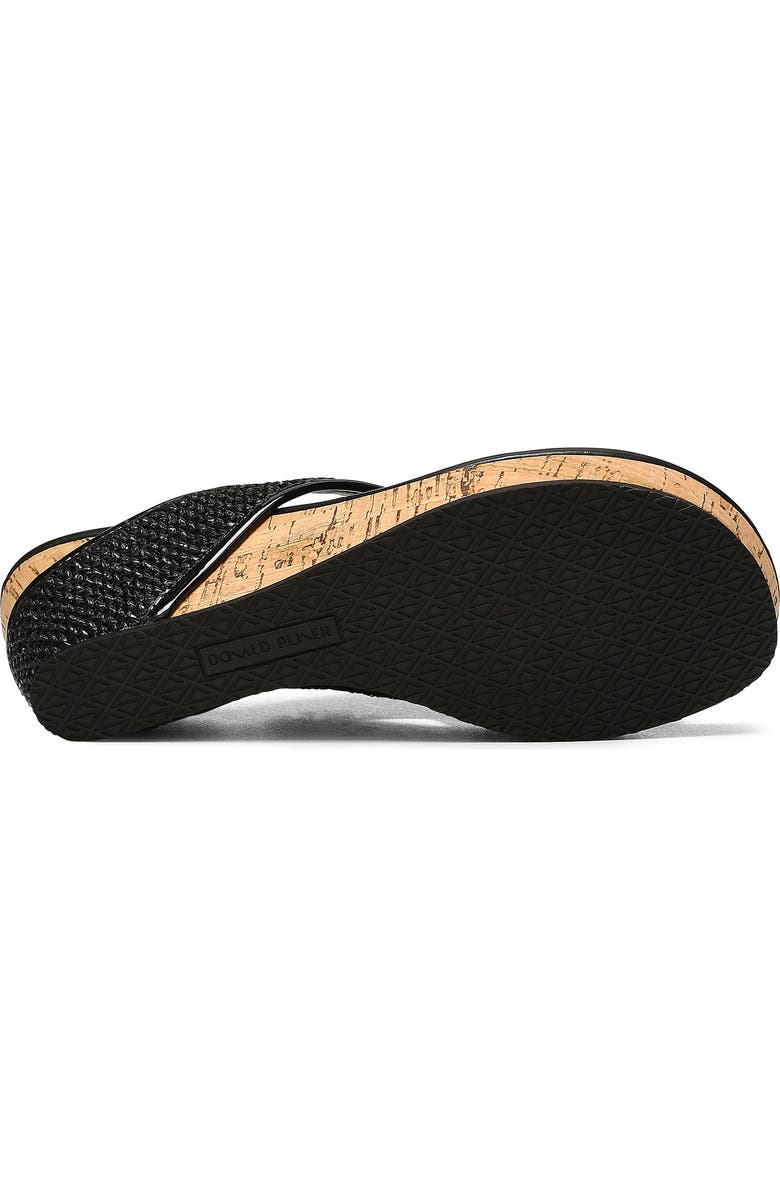 Donald Pliner Platform Wedge Sandal, Alternate, color, Black