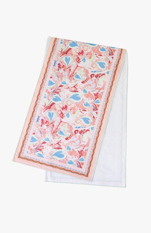 Bond & Grace Alice Marble Table Linens Set In Orange