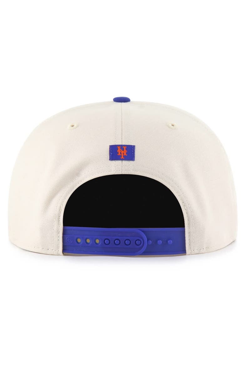 Men's '47  Natural New York Mets Payson Captain Snapback Hat, Alternate, color, Natural