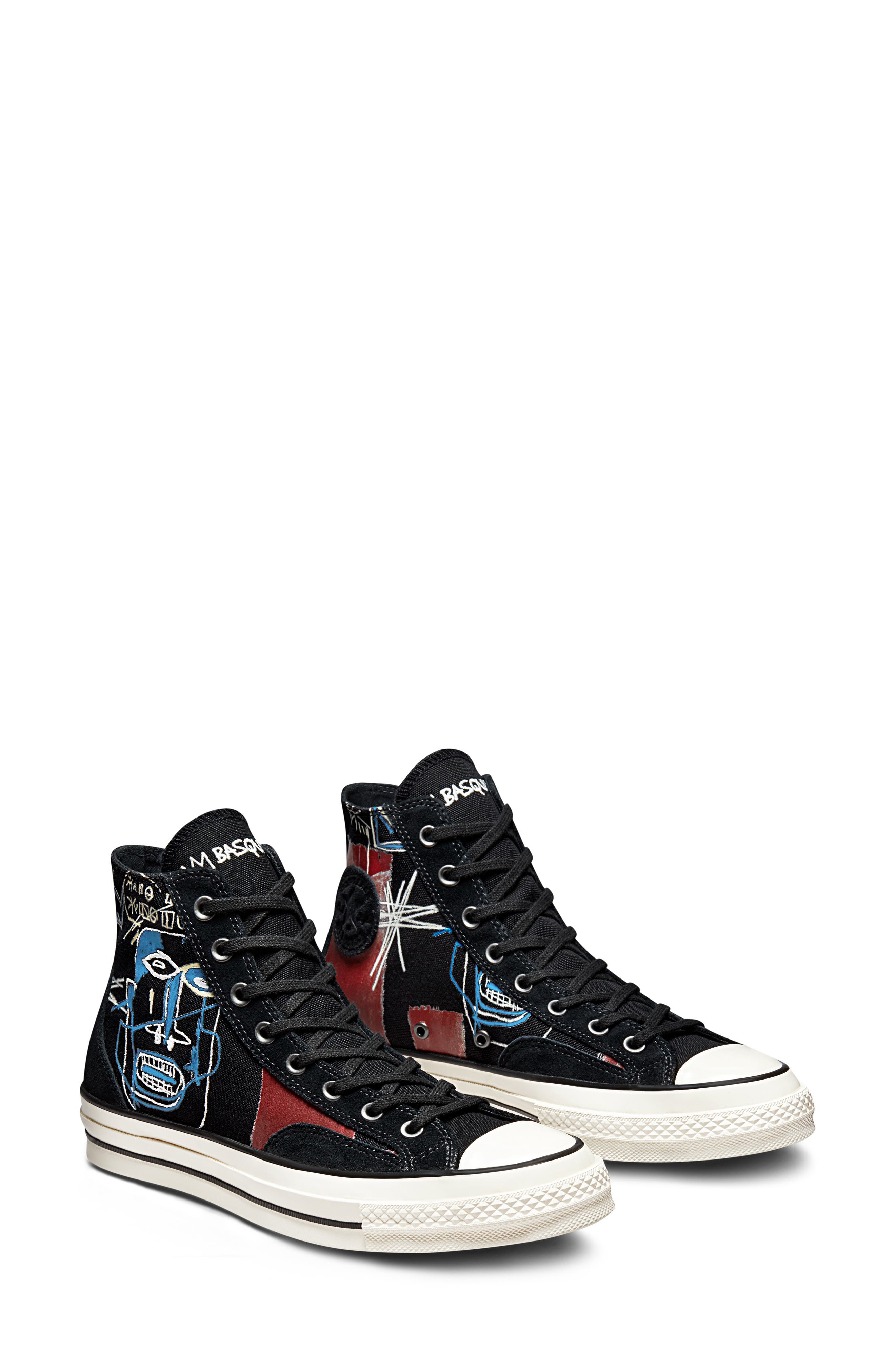 Converse x Jean-Michel Basquiat Chuck Taylor<sup>®</sup> All Star<sup>®</sup> 70 High Top Sneaker, Main, color, 