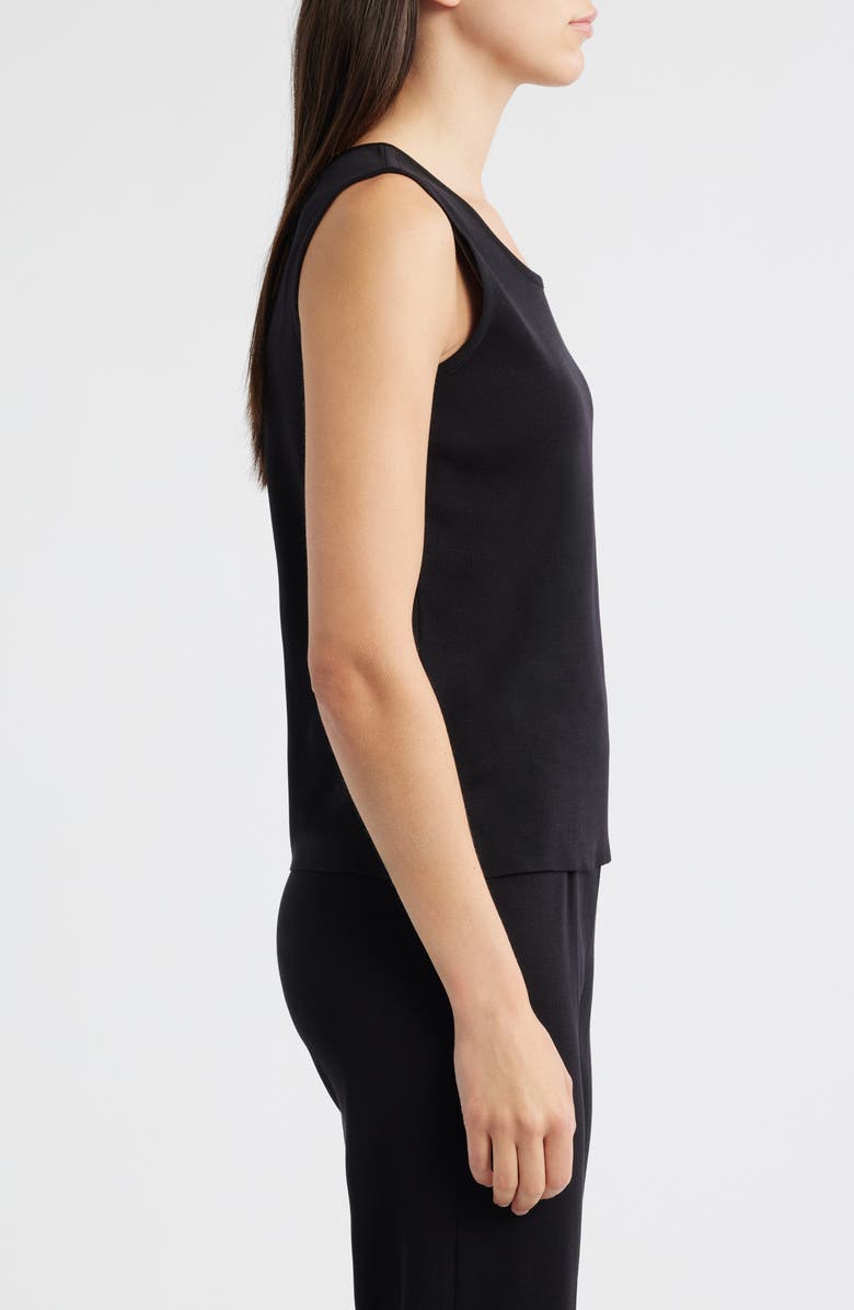 Misook Scoop Neck Tank, Alternate, color, Black