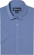Mizzen+Main Porter Trim Fit Short Sleeve Performance Button-Up Shirt