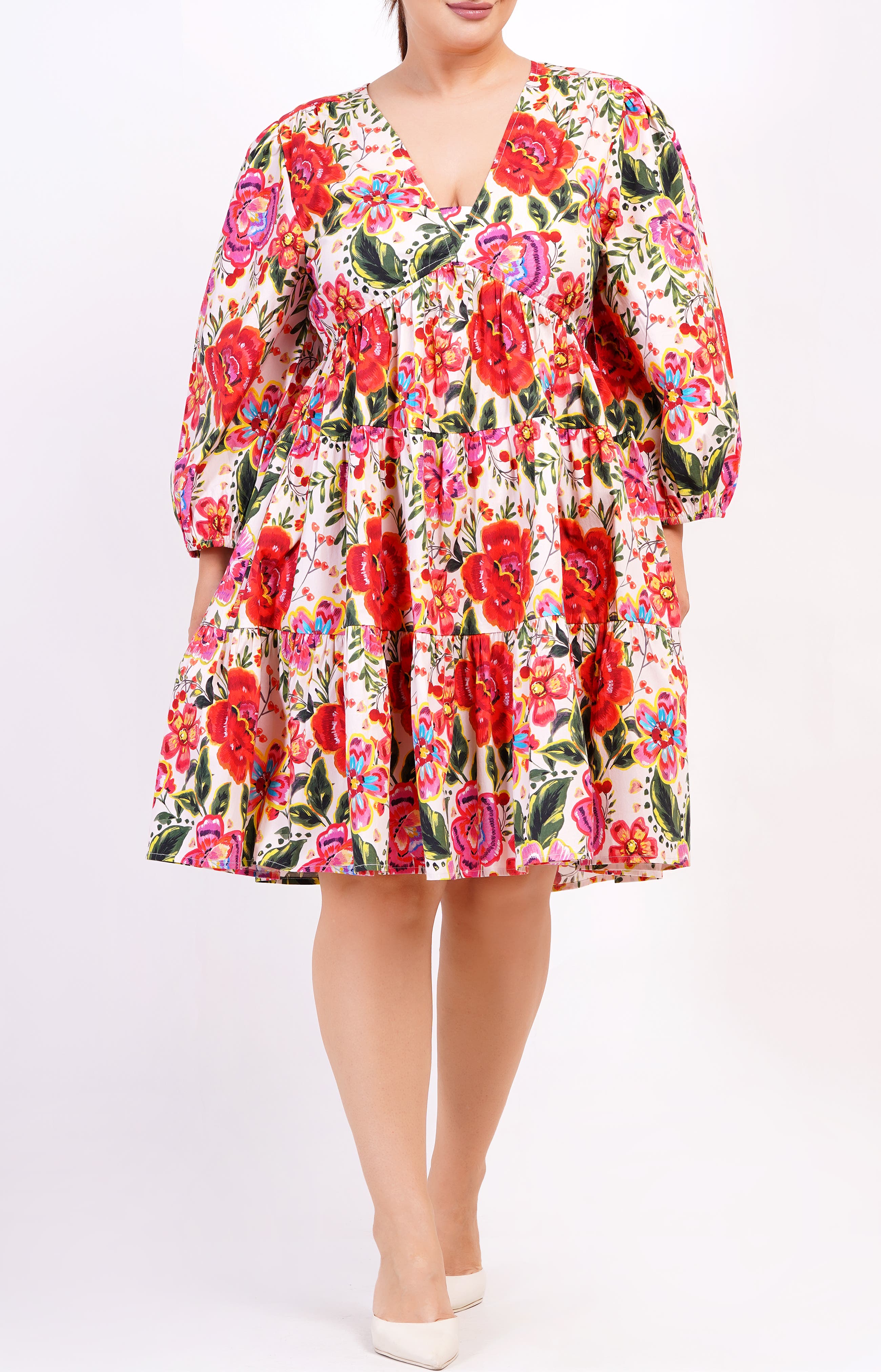 Crown Floral Flame Scarlet
