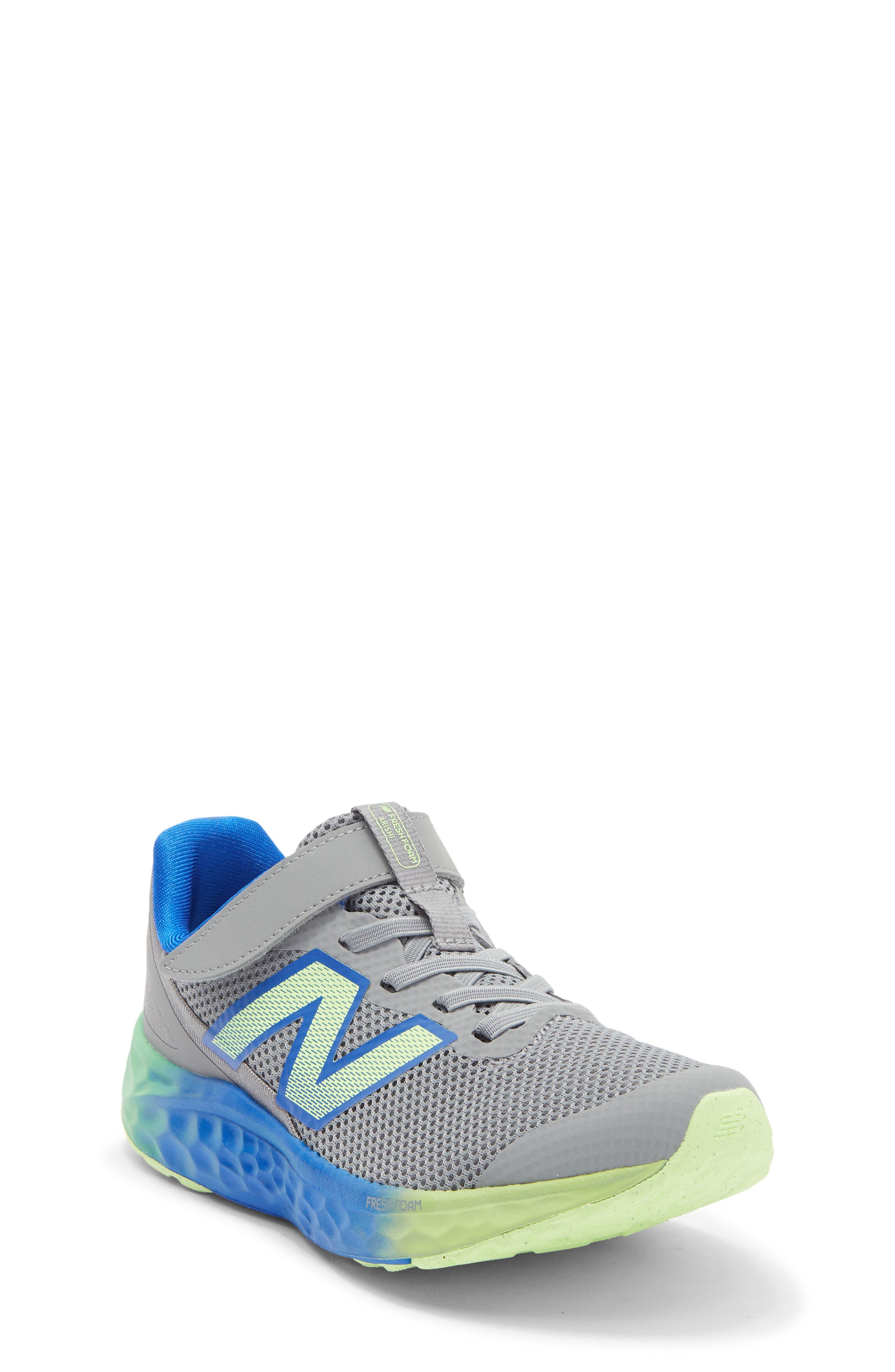 New Balance Kids' Arishi Sneaker, Main, color, Slate Grey/ Blue Gemstone