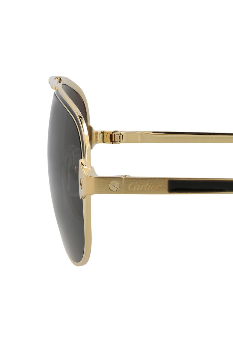 Cartier 60mm Aviator Sunglasses, Alternate, color,