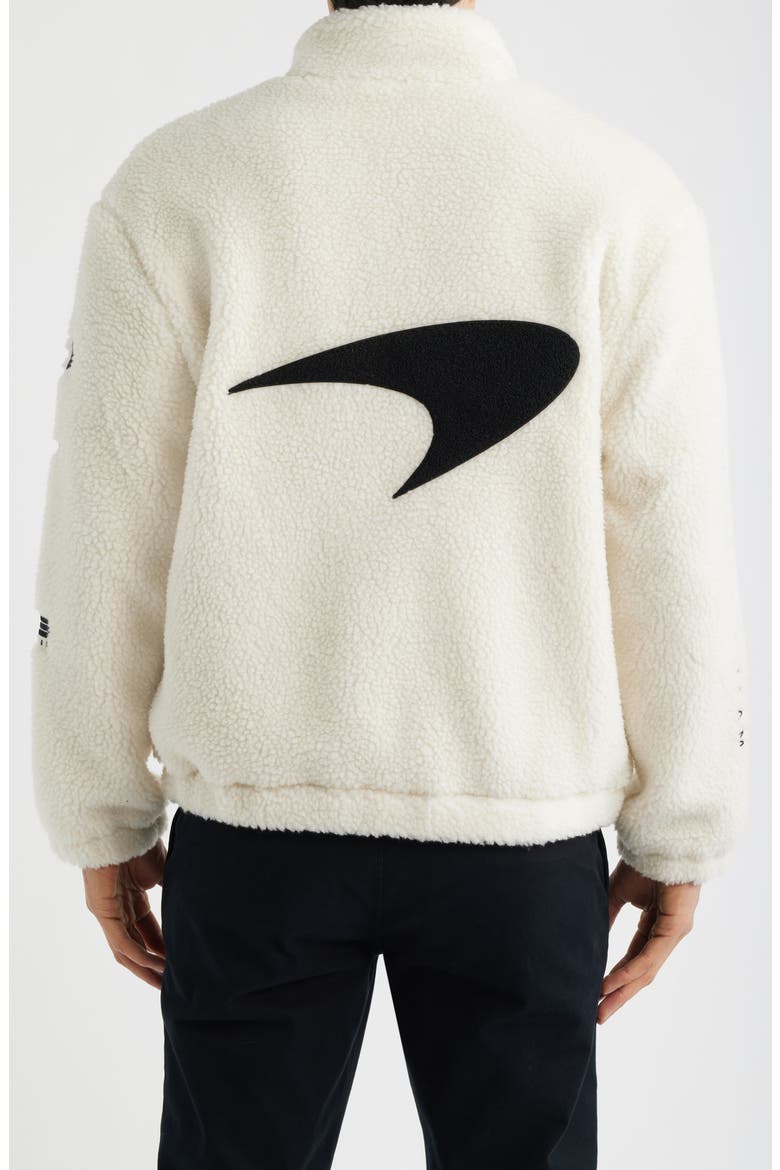 X McLaren King Fleece Jacket, Alternate, color, WHITE