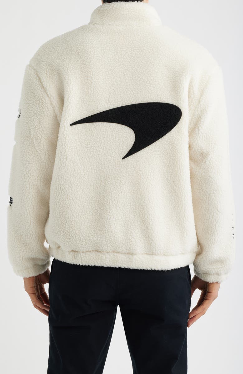 Reiss McLaren F1 Nylon Fleece Jacket, Alternate, color, White