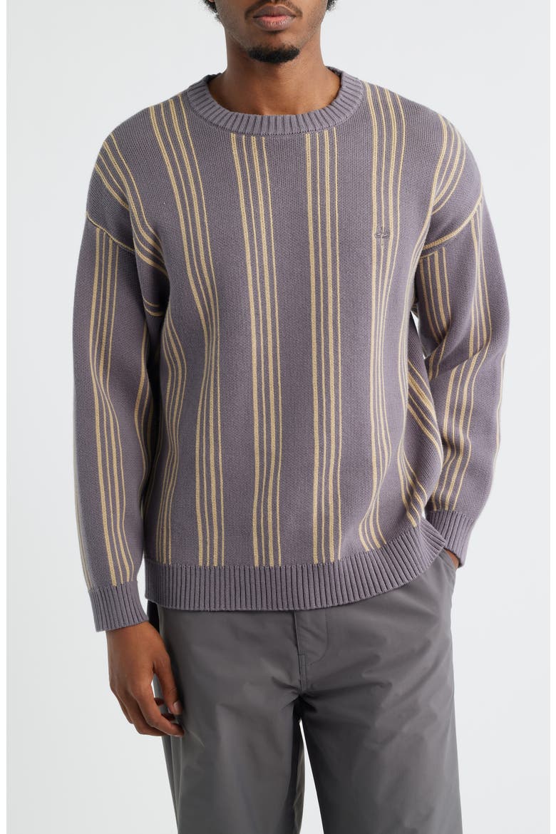 Pachino Stripe Cotton Sweater, Main, color, DESERT