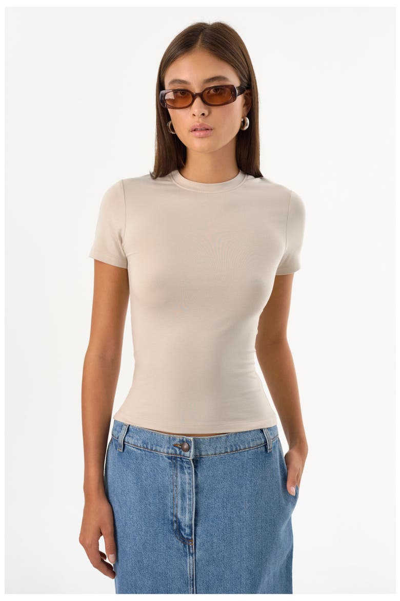 Moa | Jersey Crew Neck Tee, Main, color, Dove
